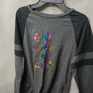 Girls' Gray Long Sleeve Shirt